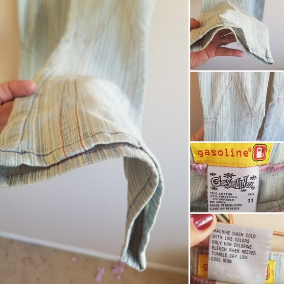 Vintage Gasoline Flare Jean's size 11 - Picture 8 of 9